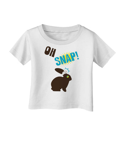 TooLoud Oh Snap Chocolate Easter Bunny Infant T-Shirt-Infant T-Shirt-TooLoud-White-06-Months-Davson Sales