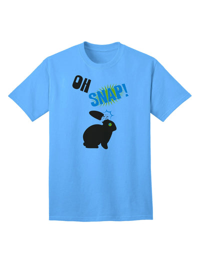 TooLoud Oh Snap Chocolate Easter Bunny - Premium Adult T-Shirt for Festive Occasions-Mens T-shirts-TooLoud-Aquatic-Blue-Small-Davson Sales