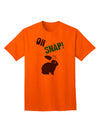 TooLoud Oh Snap Chocolate Easter Bunny - Premium Adult T-Shirt for Festive Occasions-Mens T-shirts-TooLoud-Orange-Small-Davson Sales