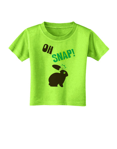 TooLoud Oh Snap Chocolate Easter Bunny Toddler T-Shirt-Toddler T-Shirt-TooLoud-Lime-Green-2T-Davson Sales