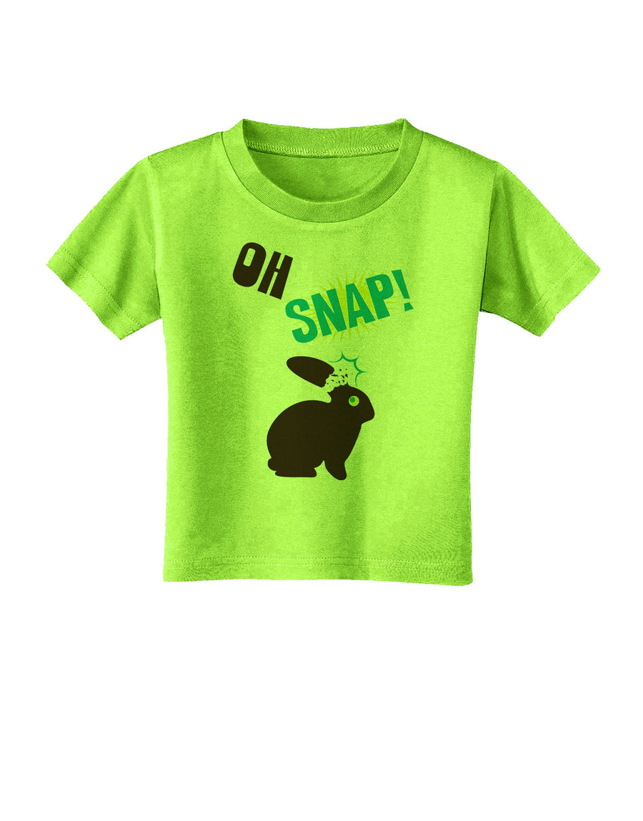 TooLoud Oh Snap Chocolate Easter Bunny Toddler T-Shirt-Toddler T-Shirt-TooLoud-White-2T-Davson Sales