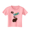 TooLoud Oh Snap Chocolate Easter Bunny Toddler T-Shirt-Toddler T-Shirt-TooLoud-Candy-Pink-2T-Davson Sales