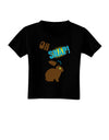 TooLoud Oh Snap Chocolate Easter Bunny Toddler T-Shirt Dark-Toddler T-Shirt-TooLoud-Black-2T-Davson Sales