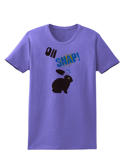 TooLoud Oh Snap Chocolate Easter Bunny Womens T-Shirt-Womens T-Shirt-TooLoud-Violet-X-Small-Davson Sales