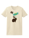 TooLoud Oh Snap Chocolate Easter Bunny Womens T-Shirt-Womens T-Shirt-TooLoud-Natural-X-Small-Davson Sales