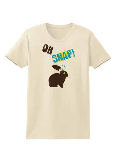 TooLoud Oh Snap Chocolate Easter Bunny Womens T-Shirt-Womens T-Shirt-TooLoud-Natural-X-Small-Davson Sales