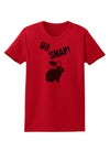 TooLoud Oh Snap Chocolate Easter Bunny Womens T-Shirt-Womens T-Shirt-TooLoud-Red-X-Small-Davson Sales