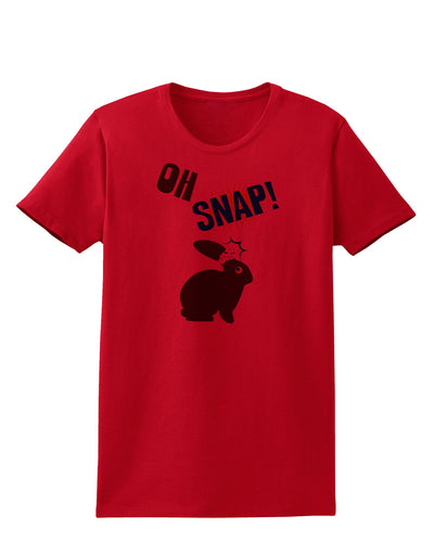 TooLoud Oh Snap Chocolate Easter Bunny Womens T-Shirt-Womens T-Shirt-TooLoud-Red-X-Small-Davson Sales