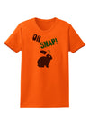 TooLoud Oh Snap Chocolate Easter Bunny Womens T-Shirt-Womens T-Shirt-TooLoud-Orange-X-Small-Davson Sales