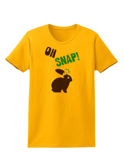 TooLoud Oh Snap Chocolate Easter Bunny Womens T-Shirt-Womens T-Shirt-TooLoud-Gold-X-Small-Davson Sales