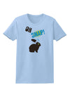 TooLoud Oh Snap Chocolate Easter Bunny Womens T-Shirt-Womens T-Shirt-TooLoud-Light-Blue-X-Small-Davson Sales