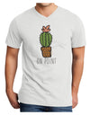 TooLoud On Point Cactus Adult V-Neck T-shirt-Mens V-Neck T-Shirt-TooLoud-White-Small-Davson Sales