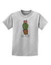 TooLoud On Point Cactus Childrens T-Shirt-Childrens T-Shirt-TooLoud-AshGray-X-Small-Davson Sales