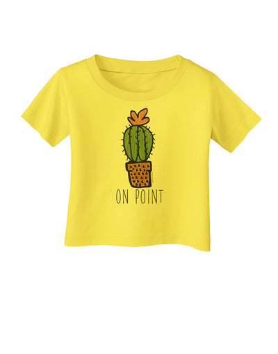 TooLoud On Point Cactus Infant T-Shirt-Infant T-Shirt-TooLoud-Yellow-06-Months-Davson Sales