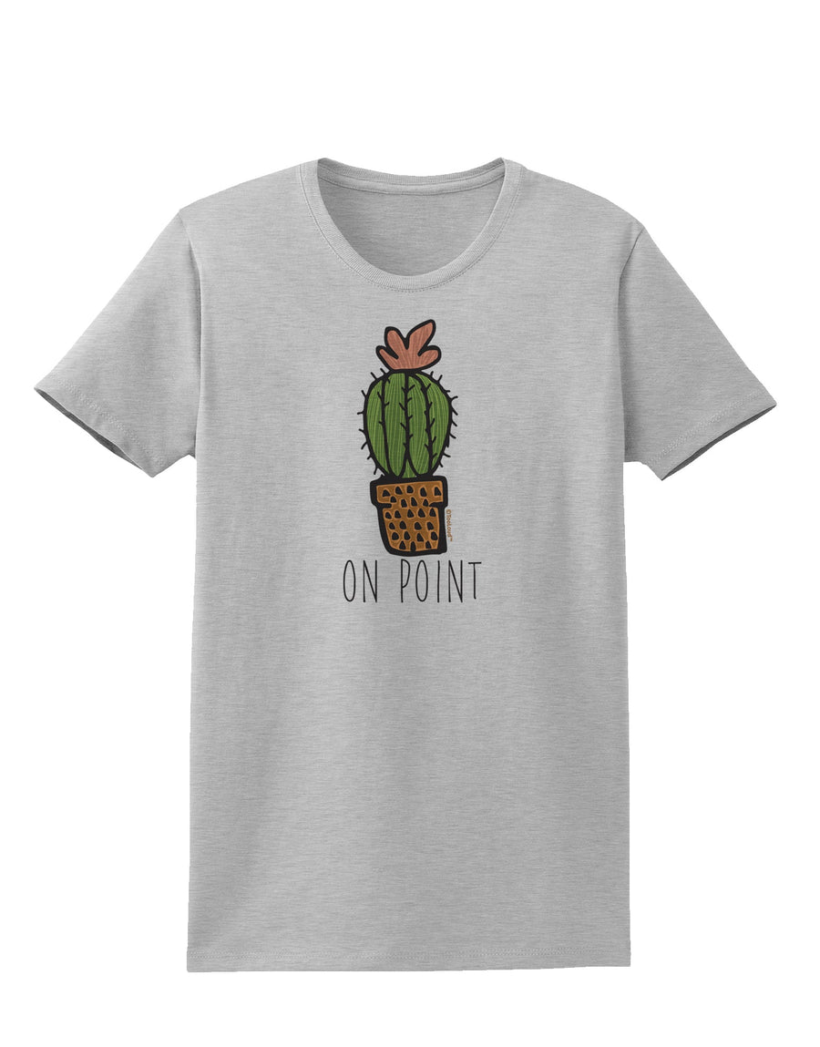 TooLoud On Point Cactus Womens T-Shirt-Womens T-Shirt-TooLoud-White-X-Small-Davson Sales