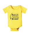 TooLoud Papas Fishing Buddy Baby Romper Bodysuit-Baby Romper-TooLoud-Yellow-06-Months-Davson Sales