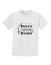 TooLoud Papas Fishing Buddy Childrens T-Shirt-Childrens T-Shirt-TooLoud-White-X-Small-Davson Sales