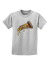 TooLoud Pizza Slice Childrens T-Shirt-Childrens T-Shirt-TooLoud-AshGray-X-Small-Davson Sales