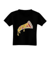 TooLoud Pizza Slice Dark Toddler T-Shirt Dark-Toddler T-shirt-TooLoud-Black-2T-Davson Sales
