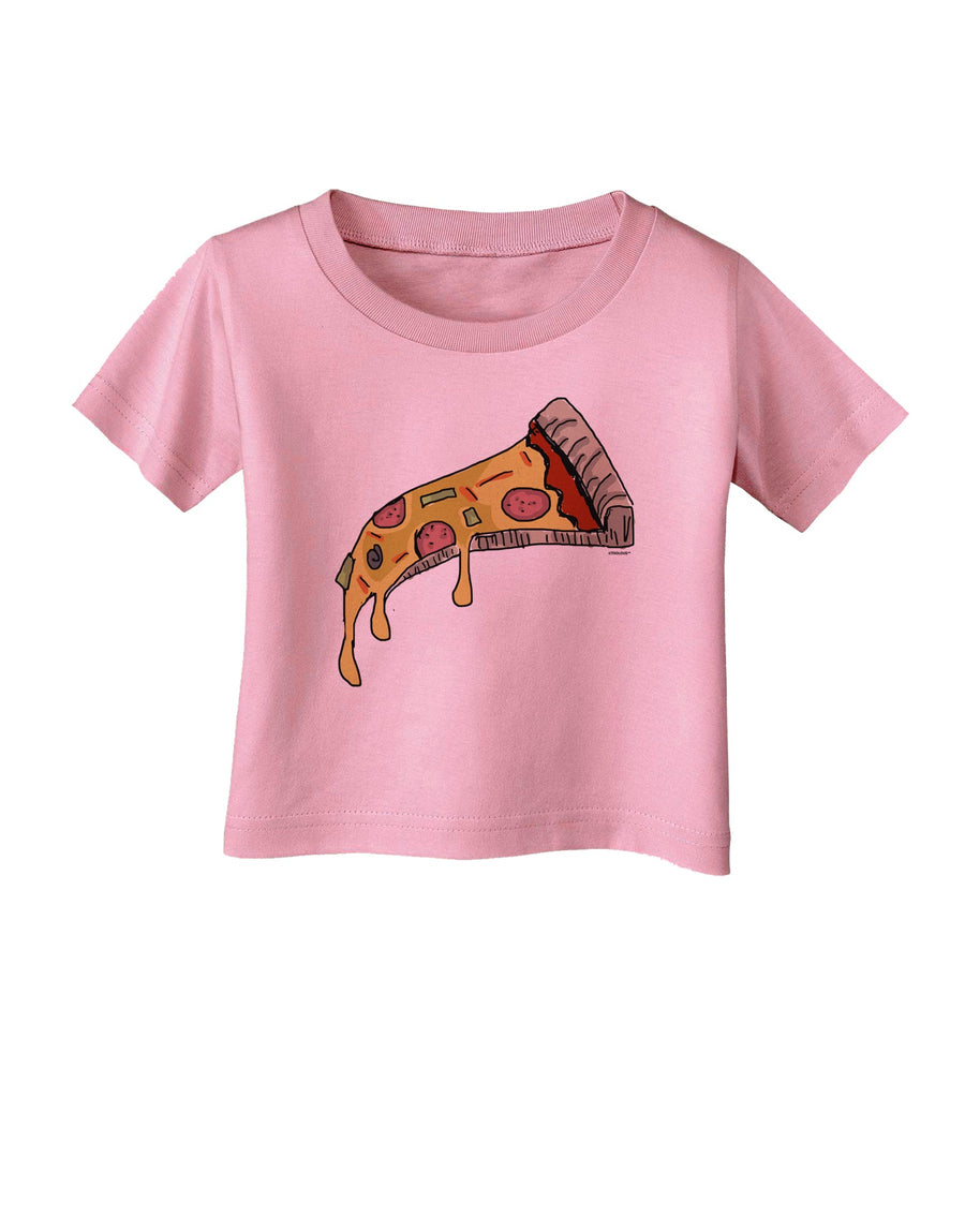 TooLoud Pizza Slice Infant T-Shirt-Infant T-Shirt-TooLoud-White-06-Months-Davson Sales