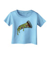 TooLoud Pizza Slice Infant T-Shirt-Infant T-Shirt-TooLoud-Aquatic-Blue-06-Months-Davson Sales