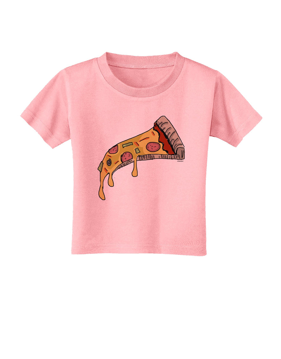 TooLoud Pizza Slice Toddler T-Shirt-Toddler T-shirt-TooLoud-White-2T-Davson Sales