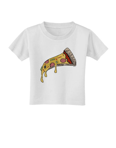 TooLoud Pizza Slice Toddler T-Shirt-Toddler T-shirt-TooLoud-White-2T-Davson Sales