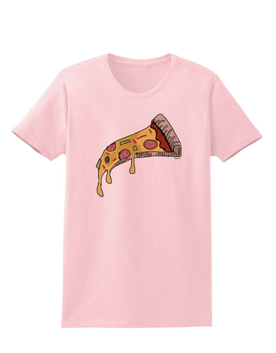 TooLoud Pizza Slice Womens T-Shirt-Womens T-Shirt-TooLoud-PalePink-X-Small-Davson Sales