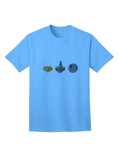 TooLoud Presents: A Captivating Collection of Humorous Sci-fi Adult T-Shirts Inspired by the Rich History of Architecture-Mens T-shirts-TooLoud-Aquatic-Blue-Small-Davson Sales