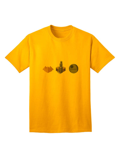 TooLoud Presents: A Captivating Collection of Humorous Sci-fi Adult T-Shirts Inspired by the Rich History of Architecture-Mens T-shirts-TooLoud-Gold-Small-Davson Sales