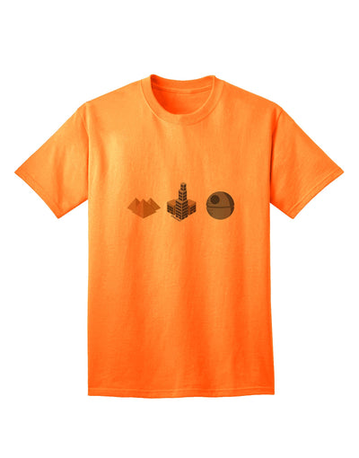 TooLoud Presents: A Captivating Collection of Humorous Sci-fi Adult T-Shirts Inspired by the Rich History of Architecture-Mens T-shirts-TooLoud-Neon-Orange-Small-Davson Sales