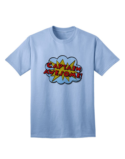 TooLoud Presents: Captain Awesome - Elevate Your Style with Superhero-Inspired Adult T-Shirt-Mens T-shirts-TooLoud-Light-Blue-Small-Davson Sales