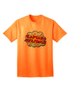 TooLoud Presents: Captain Awesome - Elevate Your Style with Superhero-Inspired Adult T-Shirt-Mens T-shirts-TooLoud-Neon-Orange-Small-Davson Sales