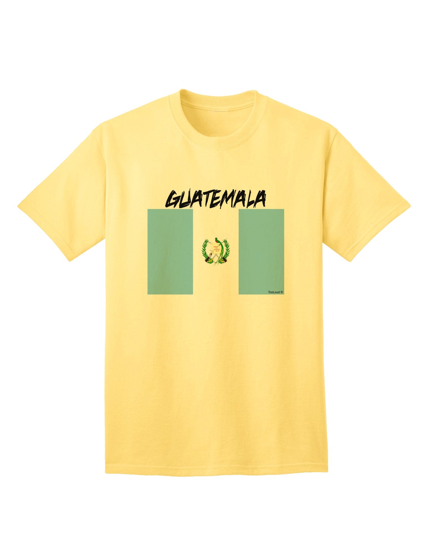 TooLoud Presents: Exquisite Guatemalan Flag Design Adult T-Shirt-Mens T-shirts-TooLoud-Yellow-Small-Davson Sales