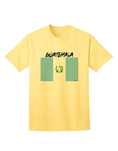 TooLoud Presents: Exquisite Guatemalan Flag Design Adult T-Shirt-Mens T-shirts-TooLoud-Yellow-Small-Davson Sales