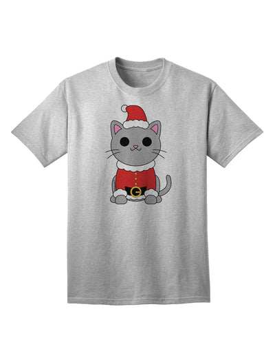 TooLoud Presents: Mr. Whiskerton Santa Suit - Festive Christmas Adult T-Shirt-Mens T-shirts-TooLoud-AshGray-Small-Davson Sales