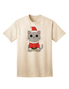 TooLoud Presents: Mr. Whiskerton Santa Suit - Festive Christmas Adult T-Shirt-Mens T-shirts-TooLoud-Natural-Small-Davson Sales
