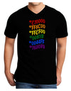 TooLoud Pride Flag Hex Code Dark Adult Dark V-Neck T-Shirt-Mens V-Neck T-Shirt-TooLoud-Black-Small-Davson Sales