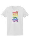 TooLoud Pride Flag Hex Code Womens T-Shirt-Womens T-Shirt-TooLoud-White-X-Small-Davson Sales