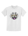 TooLoud Pug Life Hippy Childrens T-Shirt-Childrens T-Shirt-TooLoud-White-X-Small-Davson Sales