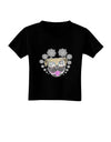 Pug Life Hippy Dark Toddler T-Shirt Dark Black 4T Tooloud