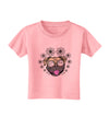 TooLoud Pug Life Hippy Toddler T-Shirt-Toddler T-shirt-TooLoud-Candy-Pink-2T-Davson Sales