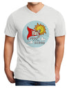 TooLoud Pugs Are My Kinda Drugs Adult V-Neck T-shirt-Mens V-Neck T-Shirt-TooLoud-White-Small-Davson Sales