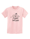 TooLoud Pugs Not Drugs Childrens T-Shirt-Childrens T-Shirt-TooLoud-PalePink-X-Small-Davson Sales