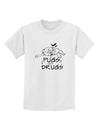 TooLoud Pugs Not Drugs Childrens T-Shirt-Childrens T-Shirt-TooLoud-White-X-Small-Davson Sales