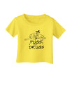 TooLoud Pugs Not Drugs Infant T-Shirt-Infant T-Shirt-TooLoud-Yellow-06-Months-Davson Sales