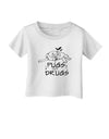 TooLoud Pugs Not Drugs Infant T-Shirt-Infant T-Shirt-TooLoud-White-06-Months-Davson Sales