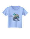 TooLoud Pugs and Kisses Toddler T-Shirt-Toddler T-shirt-TooLoud-Aquatic-Blue-2T-Davson Sales