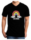 TooLoud RAINBROS Dark Adult Dark V-Neck T-Shirt-Mens V-Neck T-Shirt-TooLoud-Black-Small-Davson Sales