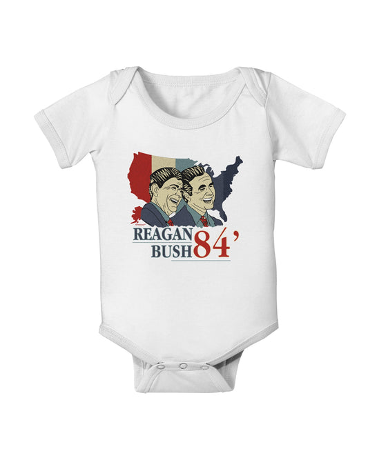 TooLoud REAGAN BUSH 84 Baby Romper Bodysuit-Baby Romper-TooLoud-White-06-Months-Davson Sales